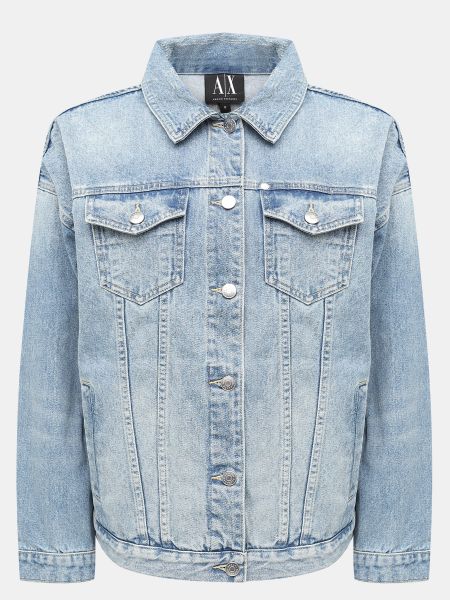 Синяя джинсовая куртка Armani Exchange