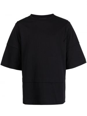 Oversize памучна тениска Simone Rocha черно