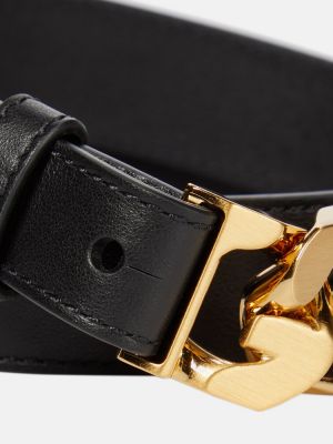 Kožený pásek Givenchy černý