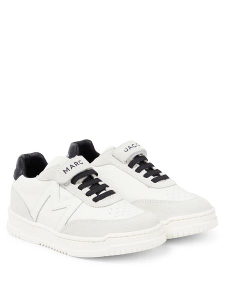 Læder ruskind sneakers for drenge Marc Jacobs Kids hvid