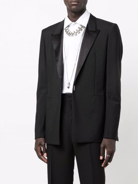 Satin blazer Givenchy schwarz