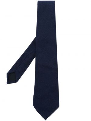 Krawat z kaszmiru Cesare Attolini niebieski