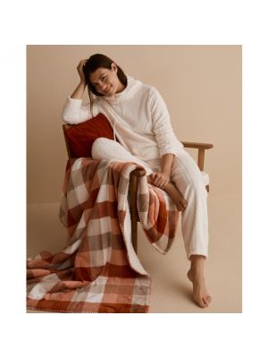 Terciopelo pijama de tejido jacquard énfasis blanco