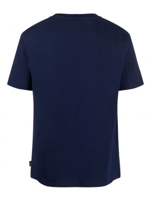 Bavlněné tričko s potiskem Moschino modré