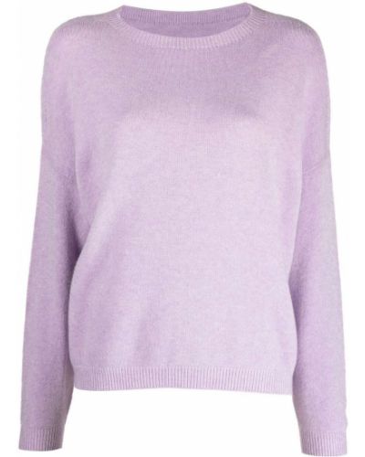 Jersey de tela jersey de cuello redondo Apparis violeta