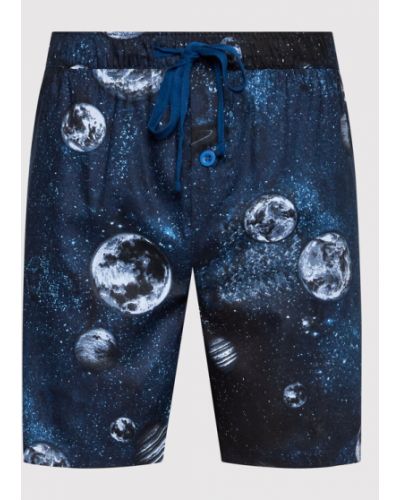 Cyberjammies Rövid pizsama nadrág Apollo Moon Print 6736 Sötétkék Regular Fit