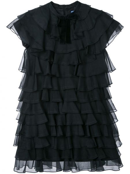 Hedvábné koktejlové šaty Macgraw černé