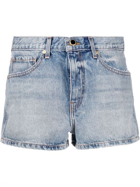 Jeans-shorts Khaite blå