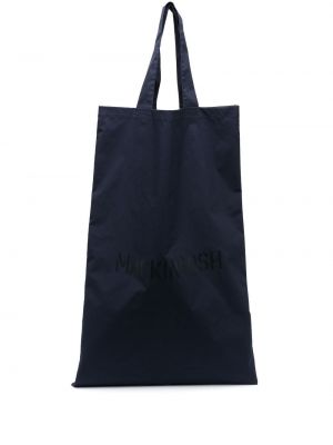 Oversized nakupovalna torba Mackintosh modra