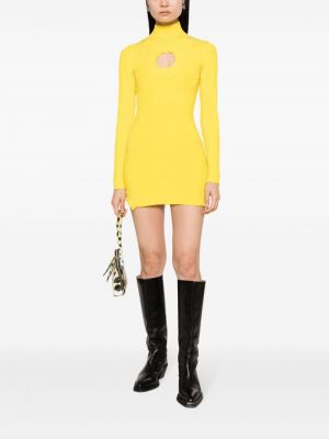 Sukienka mini David Koma żółta