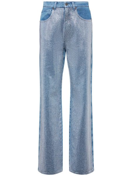 Høy midje straight jeans Giuseppe Di Morabito blå