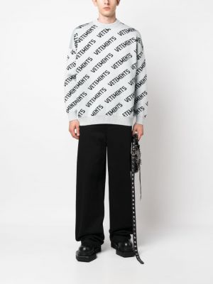 Sweatshirt mit print Vetements grau