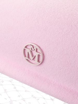Czapka wełniana Maison Michel różowa
