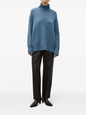 Sweter wełniany z kaszmiru 12 Storeez niebieski