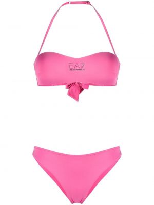 Trykt bikini Ea7 Emporio Armani rosa