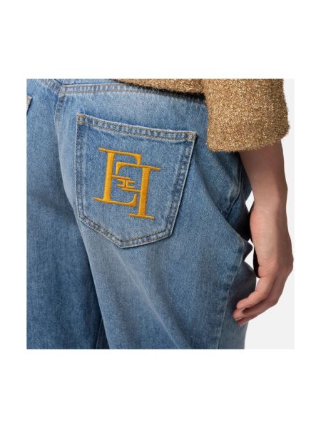Straight jeans Elisabetta Franchi blau
