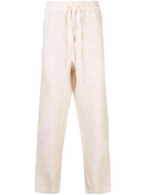 Pantaloni dritti di lino 120% Lino beige