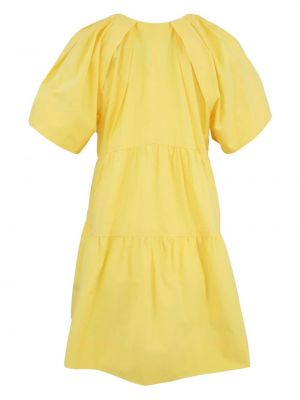 Sukienka bawełniana z dekoltem w serek A.l.c. żółta