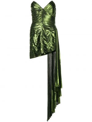 Sukienka wieczorowa plisowana Retrofete zielona