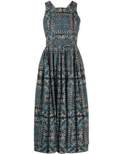 Trykt dress Ulla Johnson svart