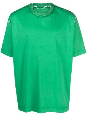 Kokvilnas t-krekls Lanvin zaļš