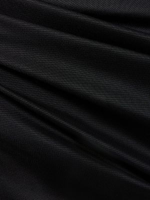 Viszkóz hosszú ruha Khaite fekete