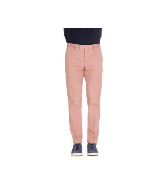 Obcisłe spodnie slim fit Pt Torino różowe