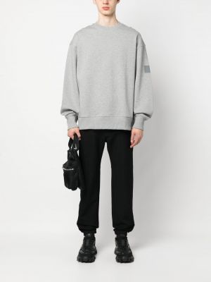 Sweatshirt mit print mit rundem ausschnitt Y-3 grau