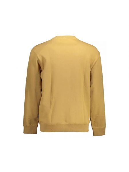 Jersey con cremallera de algodón de tela jersey Napapijri beige