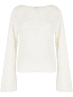 Пуловер от мохер Forte_forte бяло