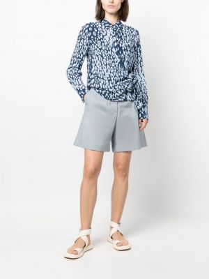 Bluse mit print mit leopardenmuster Liu Jo blau