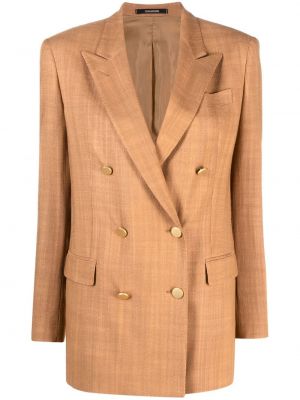 Blazer med spetsig tå Tagliatore brun