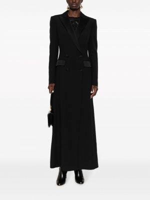 Mantel mit drapierungen Alberta Ferretti schwarz