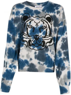 Tigerstripete sweatshirt Kenzo blå