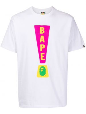 Camiseta con estampado A Bathing Ape® blanco