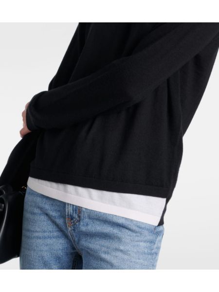 Kašmírový sveter Lisa Yang čierna