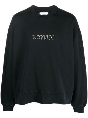 Sweatshirt aus baumwoll mit print Bonsai schwarz