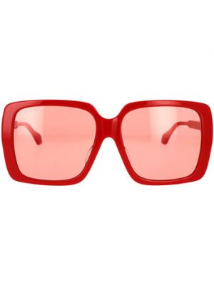 Czerwone okulary przeciwsłoneczne Gucci