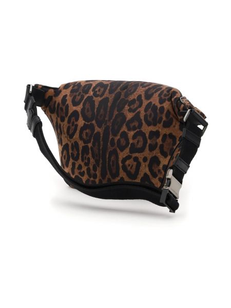 Cinturón de nailon con estampado leopardo Dolce & Gabbana