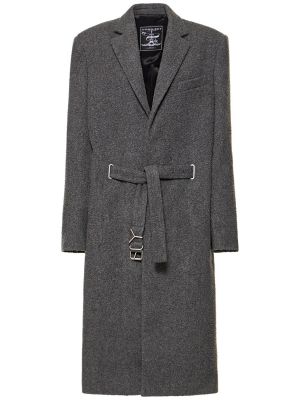 Vlnený kabát Y/project sivá
