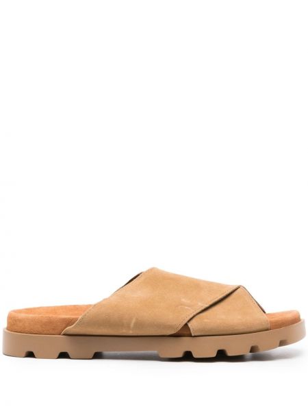 Sandale din piele de căprioară Camper maro