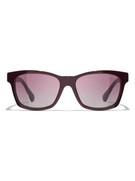 Okulary przeciwsłoneczne Chanel fioletowe