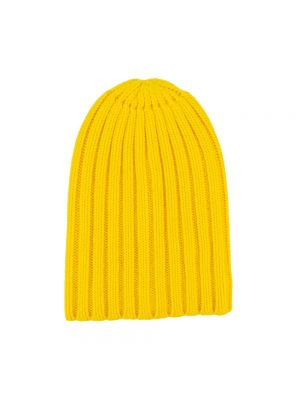 Żółta czapka z kaszmiru Laneus