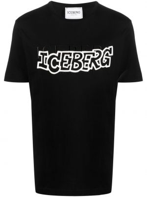 Памучна тениска с принт Iceberg