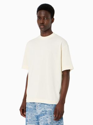 Camiseta de algodón de tela jersey oversized Emporio Armani
