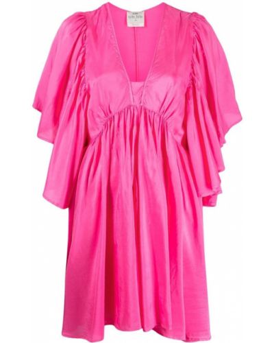 Mini vestido bootcut Forte Forte rosa