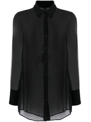 Skaidri marškiniai Maison Close juoda