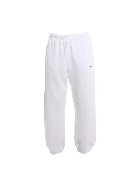 Spodnie sportowe z nadrukiem Off-white białe