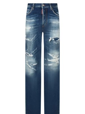 Синие прямые джинсы Dsquared2