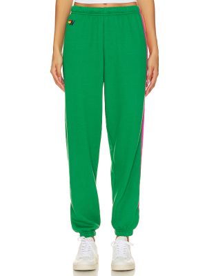 Pantalones de chándal a rayas Aviator Nation verde
